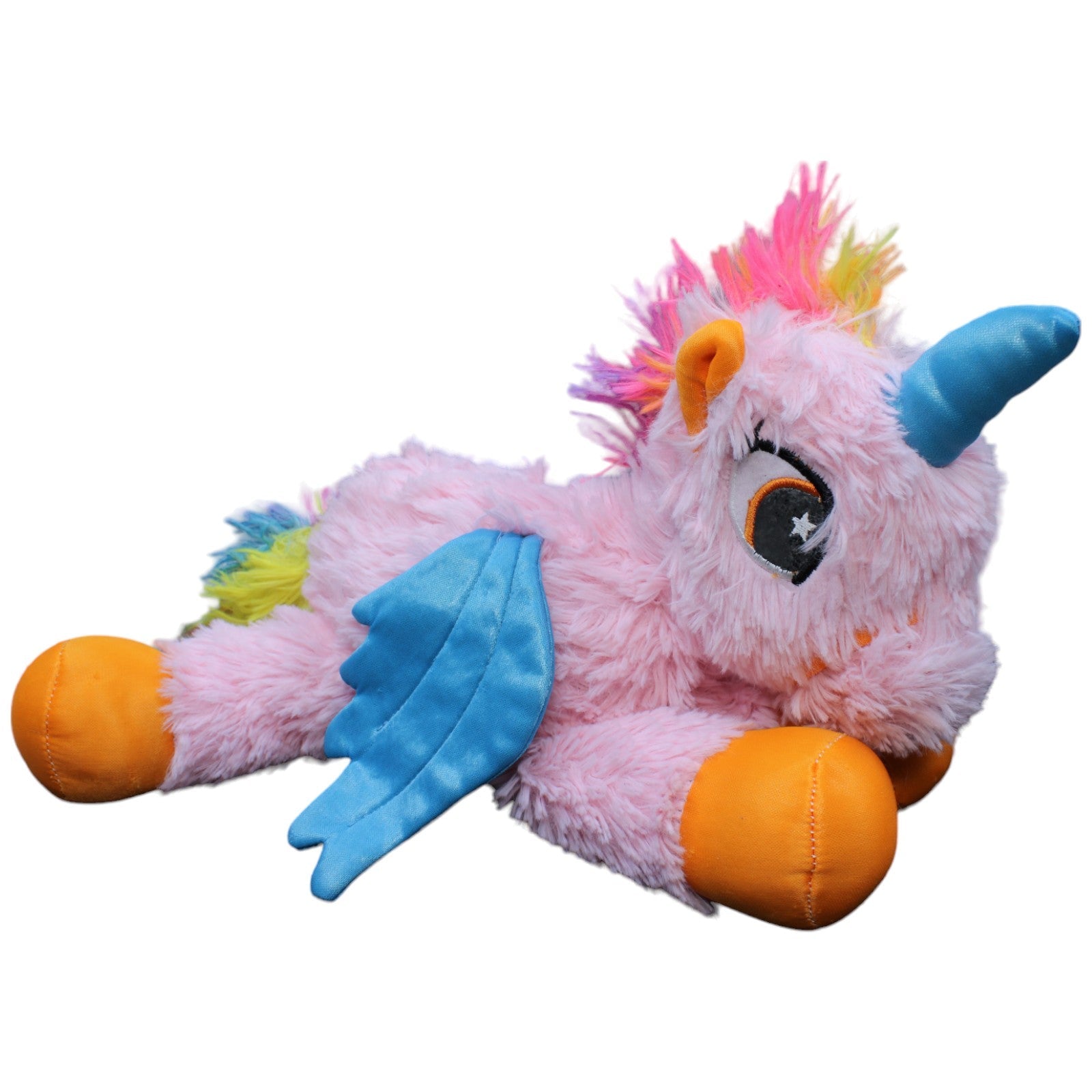 1233273 Sunkid Einhorn mit Flügeln, rosa Kuscheltier Kumpel Leo Fantasy Gebraucht