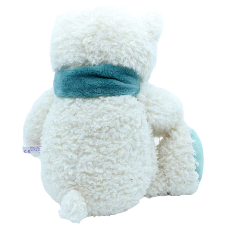 123328 NICI Eisbär mit blauem Schal Kuscheltier Kumpel Leo Gebraucht