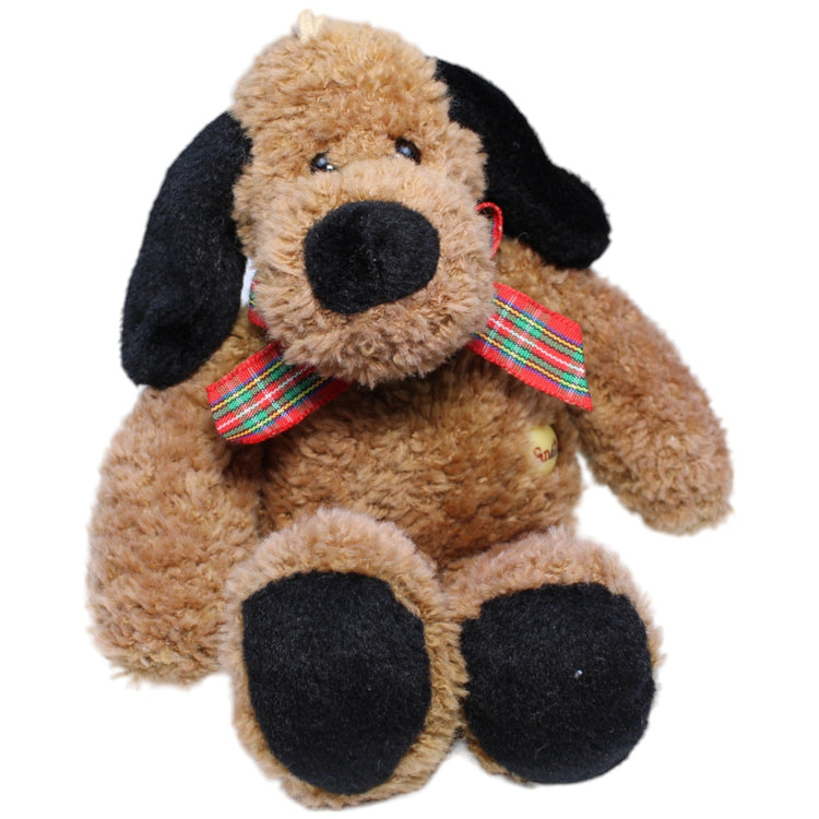 1233318 Sunkid Hund mit Schleife, braun Kuscheltier Kumpel Leo Gebraucht Hund