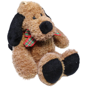 1233318 Sunkid Hund mit Schleife, braun Kuscheltier Kumpel Leo Gebraucht Hund