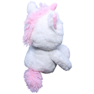 1233329 Unbekannt Einhorn, weiß-rosa Kuscheltier Kumpel Leo Fantasy Gebraucht Glubschi