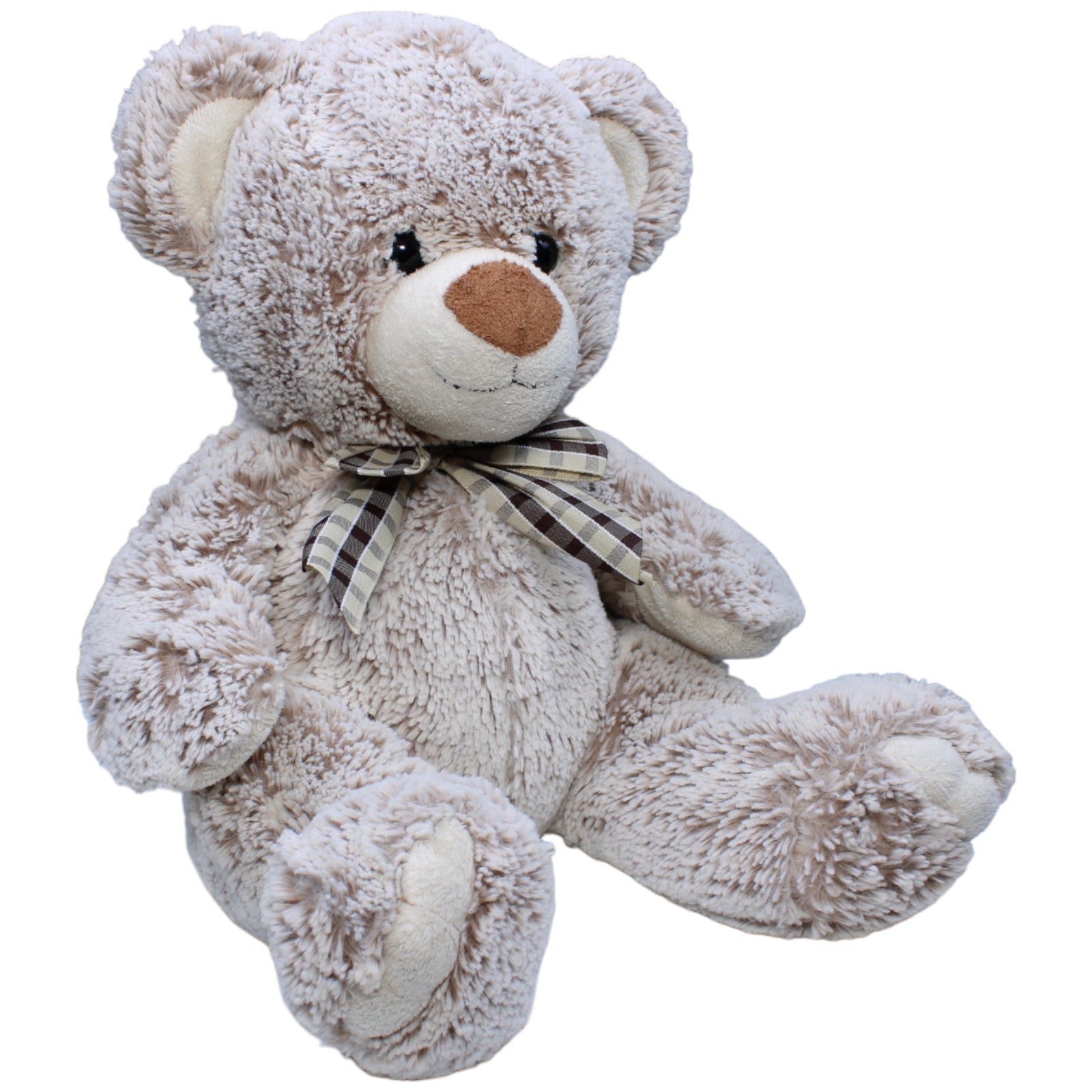 1233386 Kuschelwuschel Karstadt, XL Teddybär grau Kuscheltier Kumpel Leo Gebraucht