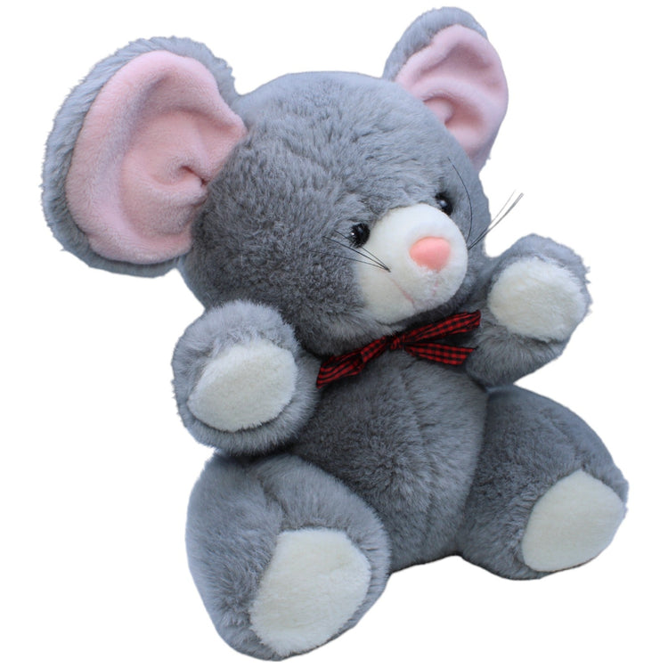 1233391 Heunec Maus mit Schleife, grau Kuscheltier Kumpel Leo Gebraucht