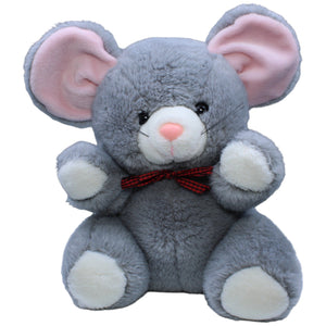 1233391 Heunec Maus mit Schleife, grau Kuscheltier Kumpel Leo Gebraucht