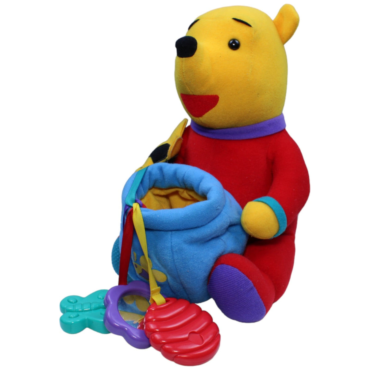 1233408 Mattel Vintage Activity-Kuscheltier, Disney Winnie Puuh Activity-Kuscheltier Kumpel Leo Disney Gebraucht Vintage