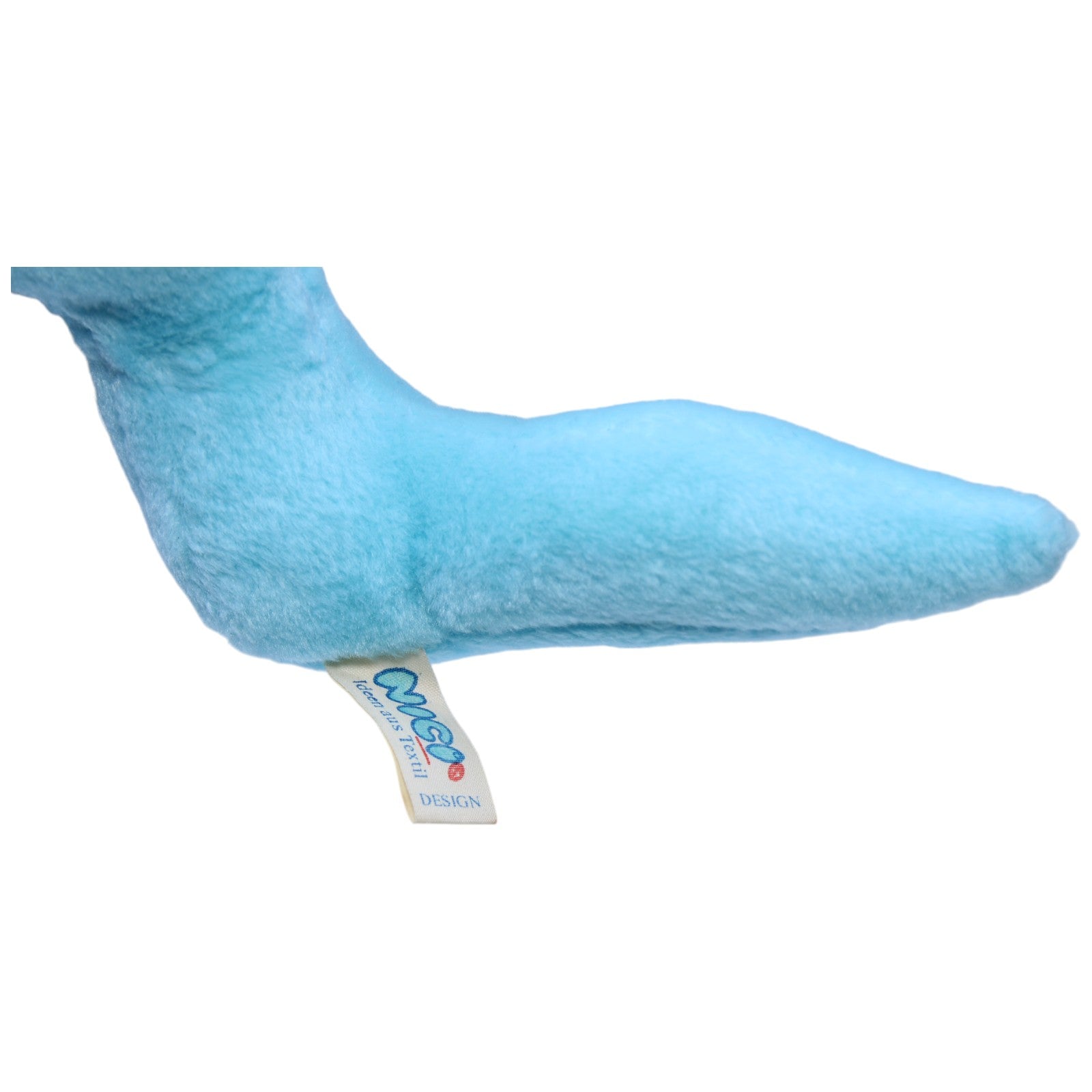 1233460 NICI Wurm mit Hut, blau Kuscheltier Kumpel Leo Gebraucht