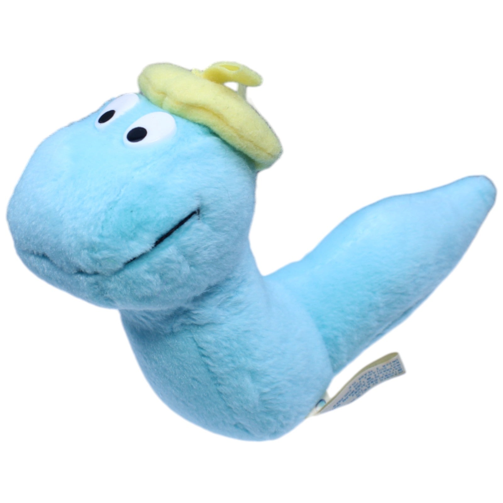 1233460 NICI Wurm mit Hut, blau Kuscheltier Kumpel Leo Gebraucht