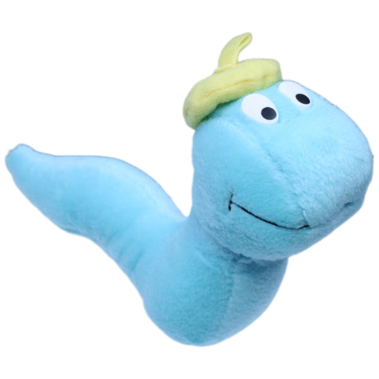 1233460 NICI Wurm mit Hut, blau Kuscheltier Kumpel Leo Gebraucht