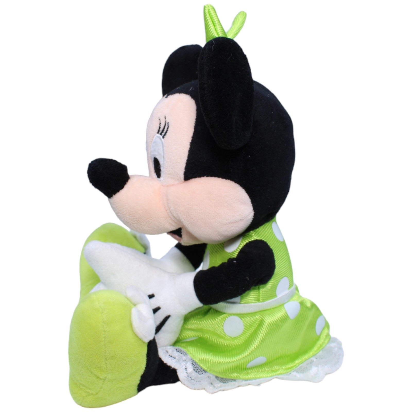 1233477 Nicotoy Disney Minnie Maus mit grünem Kleid Kuscheltier Kumpel Leo Disney Gebraucht