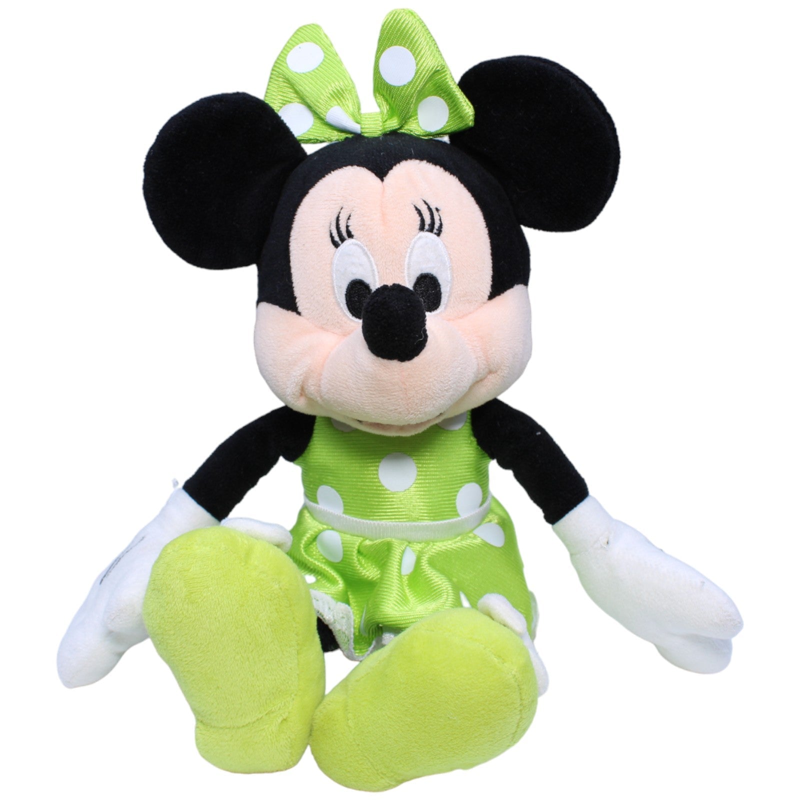 1233477 Nicotoy Disney Minnie Maus mit grünem Kleid Kuscheltier Kumpel Leo Disney Gebraucht