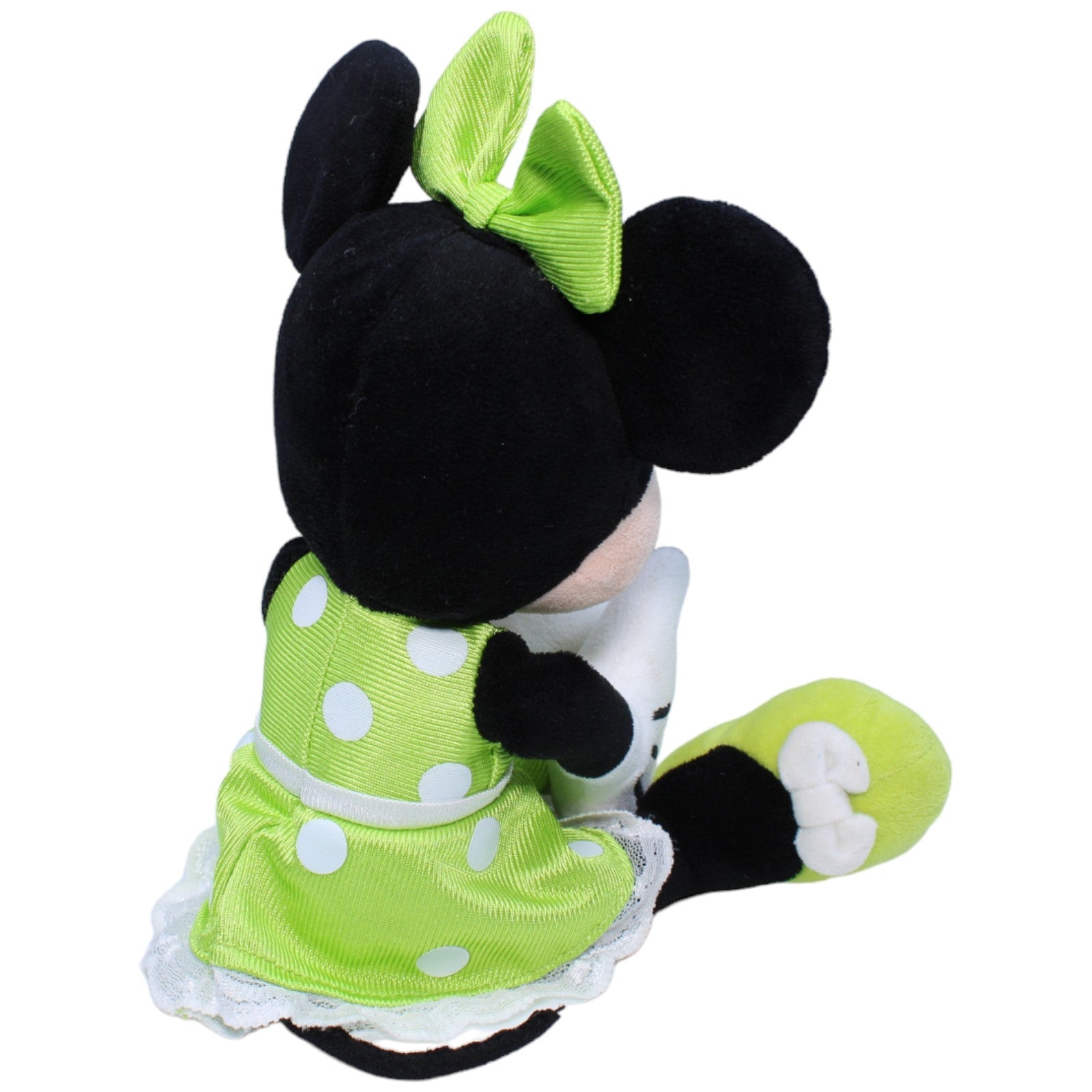 1233477 Nicotoy Disney Minnie Maus mit grünem Kleid Kuscheltier Kumpel Leo Disney Gebraucht