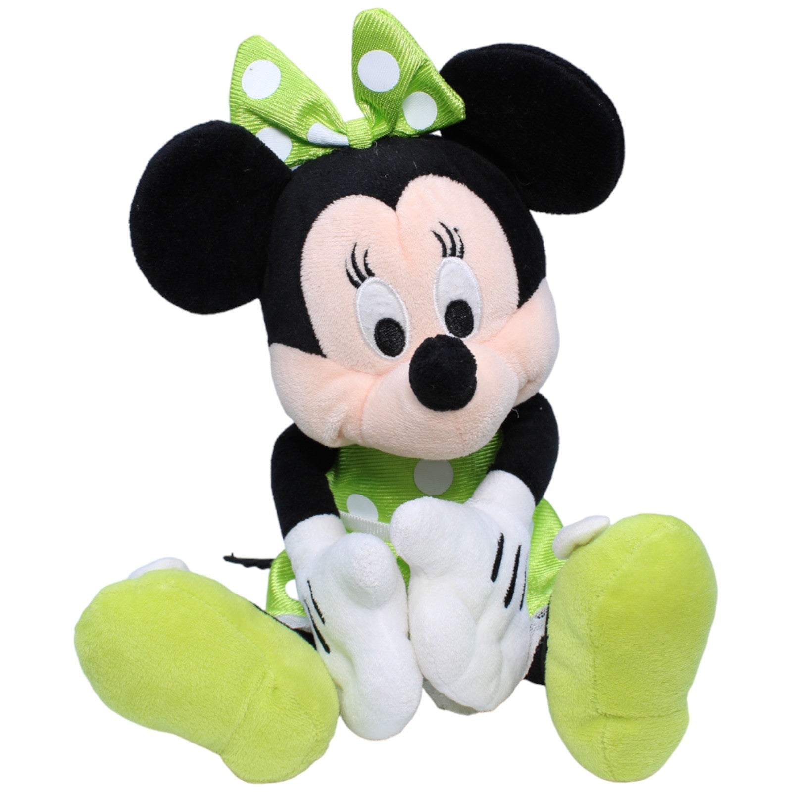 1233477 Nicotoy Disney Minnie Maus mit grünem Kleid Kuscheltier Kumpel Leo Disney Gebraucht