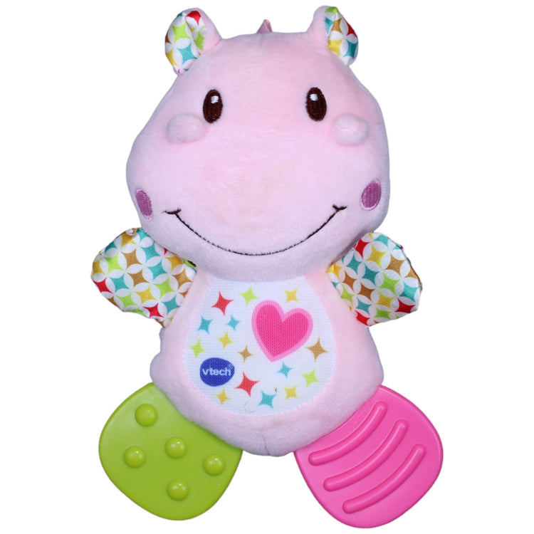 1233498 VTech Activity-Kuscheltier, Nilpferd rosa aus Babys Geschenkset Activity-Kuscheltier Kumpel Leo Gebraucht