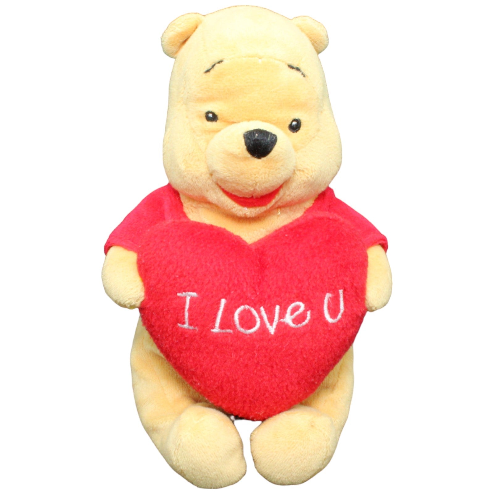 123453 Unbekannt Disney Winnie Puuh mit Herz "I Love U" Kuscheltier Kumpel Leo Gebraucht