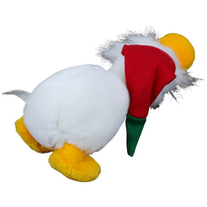 123478 NICI Ente weiß mit rot-grüner Zipfelmütze Kuscheltier Kumpel Leo Gebraucht