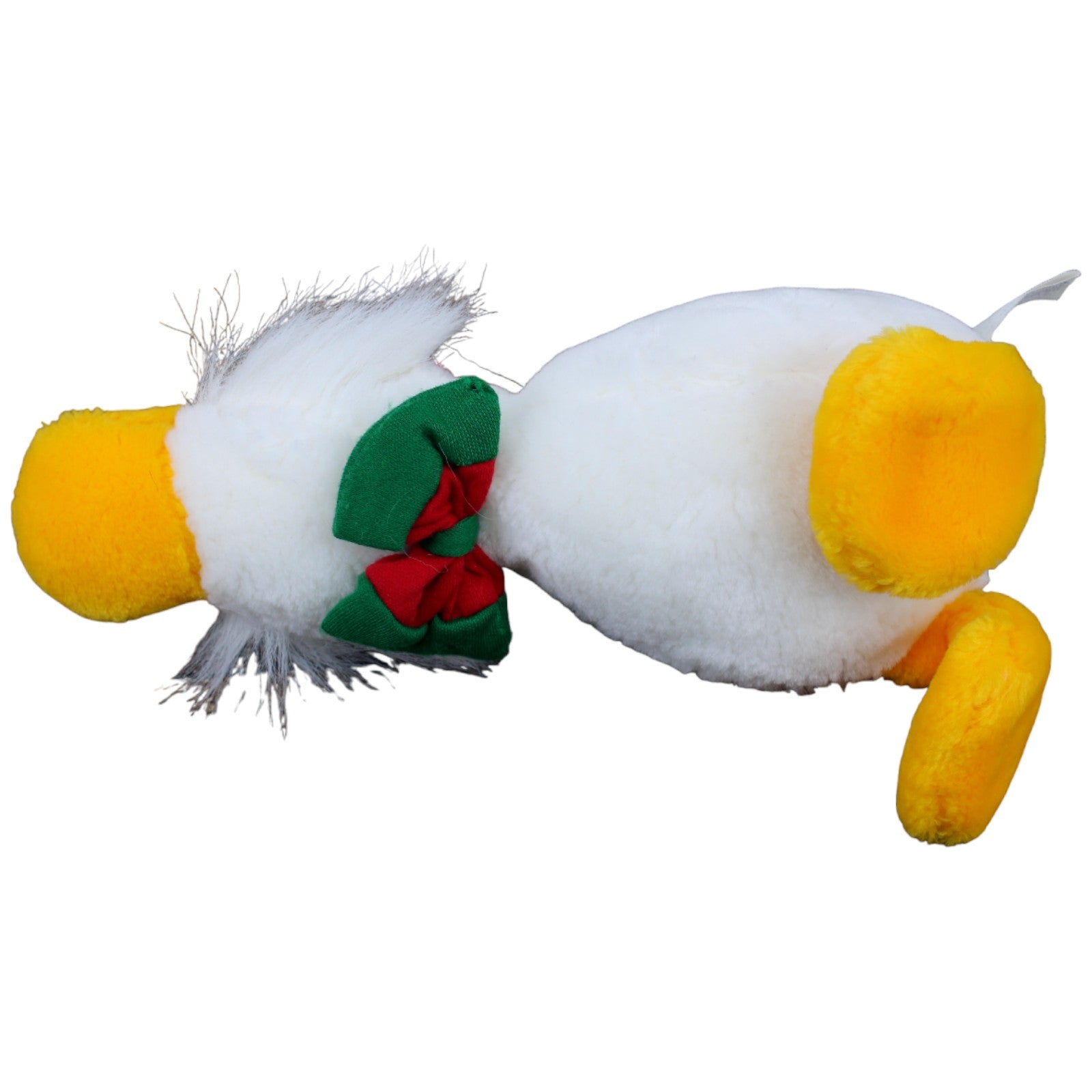 123478 NICI Ente weiß mit rot-grüner Zipfelmütze Kuscheltier Kumpel Leo Gebraucht