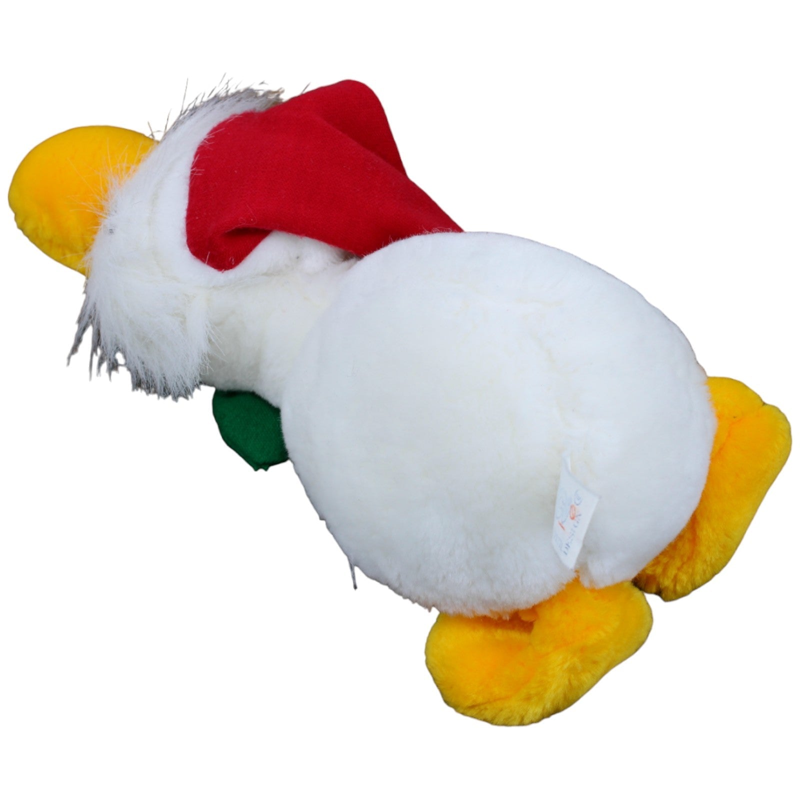 123478 NICI Ente weiß mit rot-grüner Zipfelmütze Kuscheltier Kumpel Leo Gebraucht