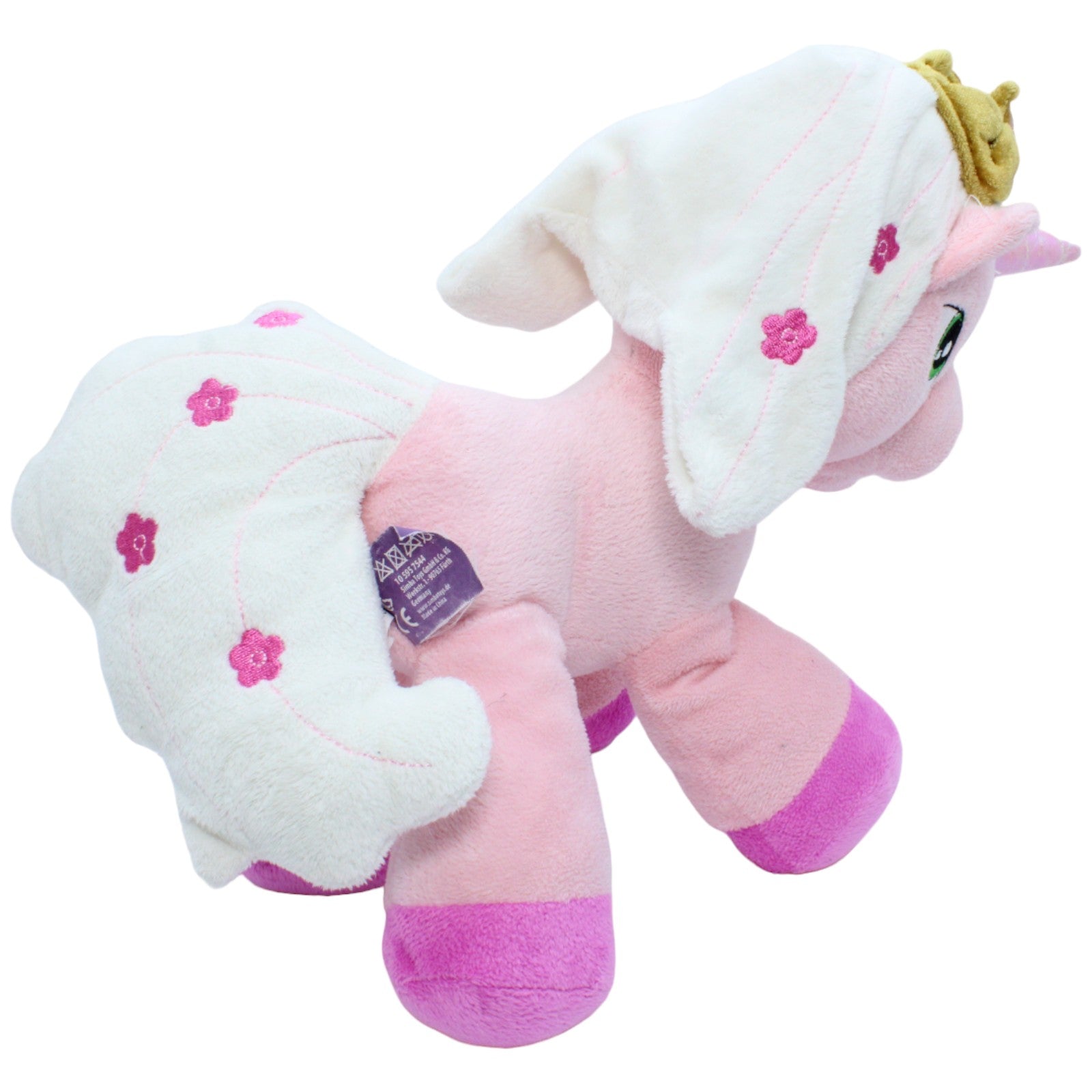 123481 Simba Filly Einhorn, Rose Kuscheltier Kumpel Leo Gebraucht