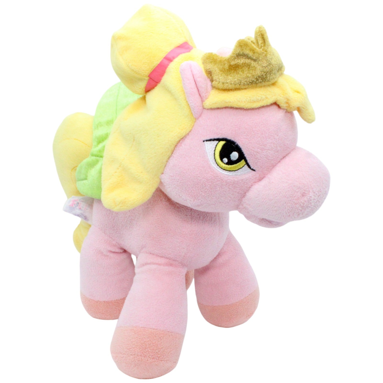 123493 Simba Filly Pony mit grünen Flügeln rosa, groß Kuscheltier Kumpel Leo Gebraucht