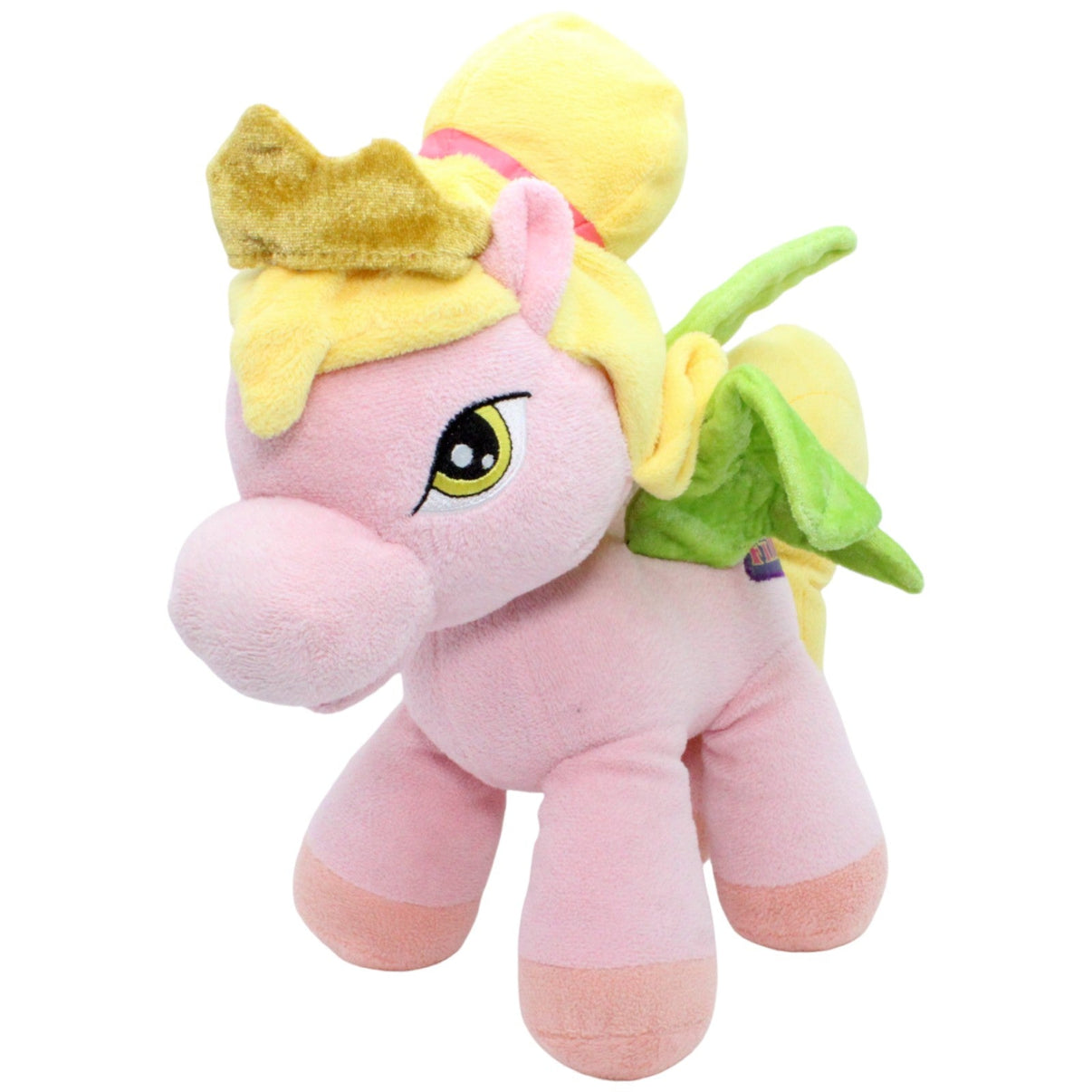 123493 Simba Filly Pony mit grünen Flügeln rosa, groß Kuscheltier Kumpel Leo Gebraucht