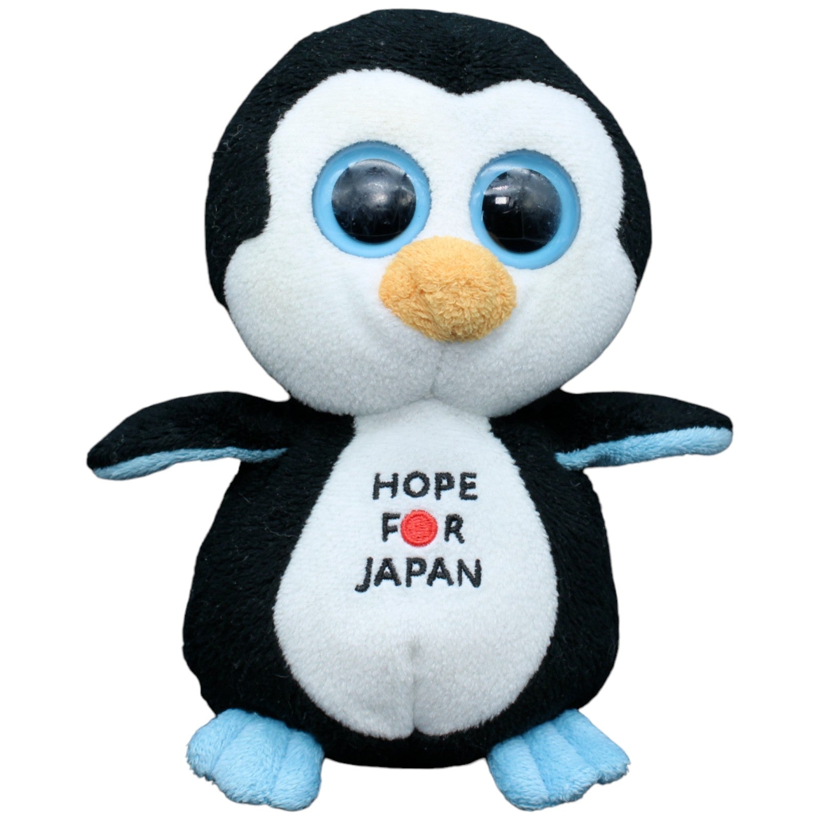 123547 TY Pinguin, Hope for Japan Kuscheltier Kumpel Leo Gebraucht Glubschi