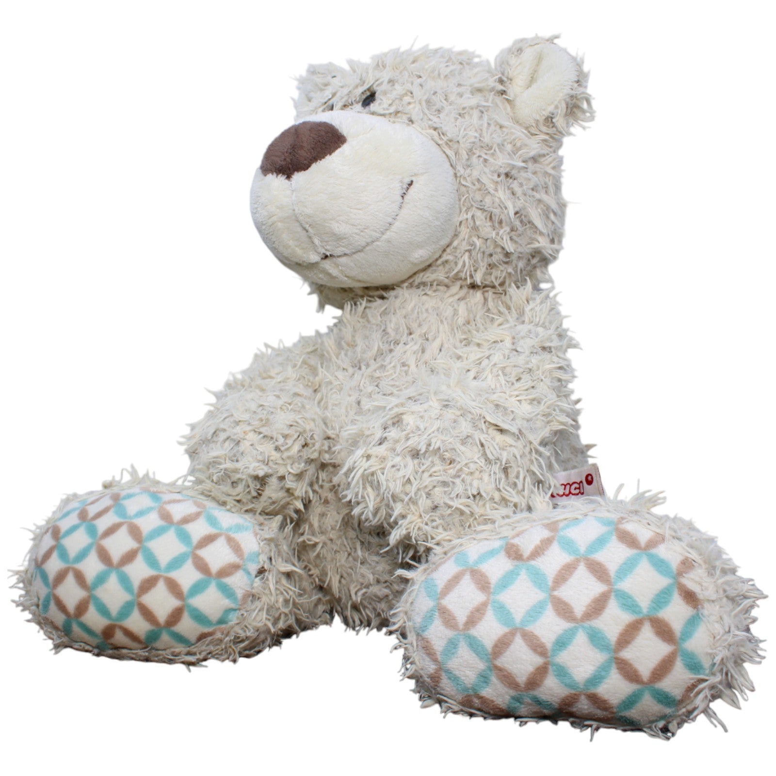 123613 NICI XL Teddybär, hellgrau Kuscheltier Kumpel Leo Gebraucht