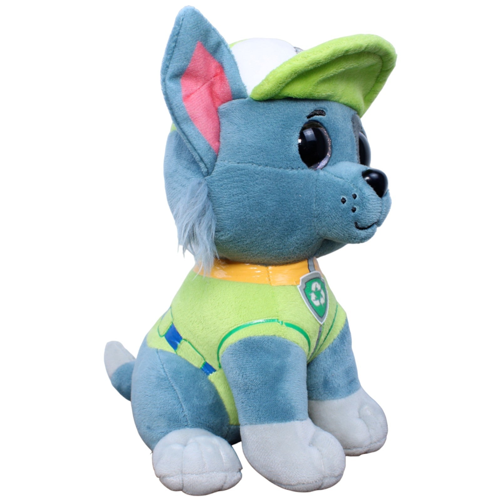 123687 TY Hund, Rocky aus Paw Patrol sitzend Kuscheltier Kumpel Leo Gebraucht Glubschi