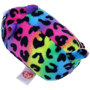 123703 TY Beanie Teeny, Leopard Jelly Kuscheltier Kumpel Leo Gebraucht Glubschi