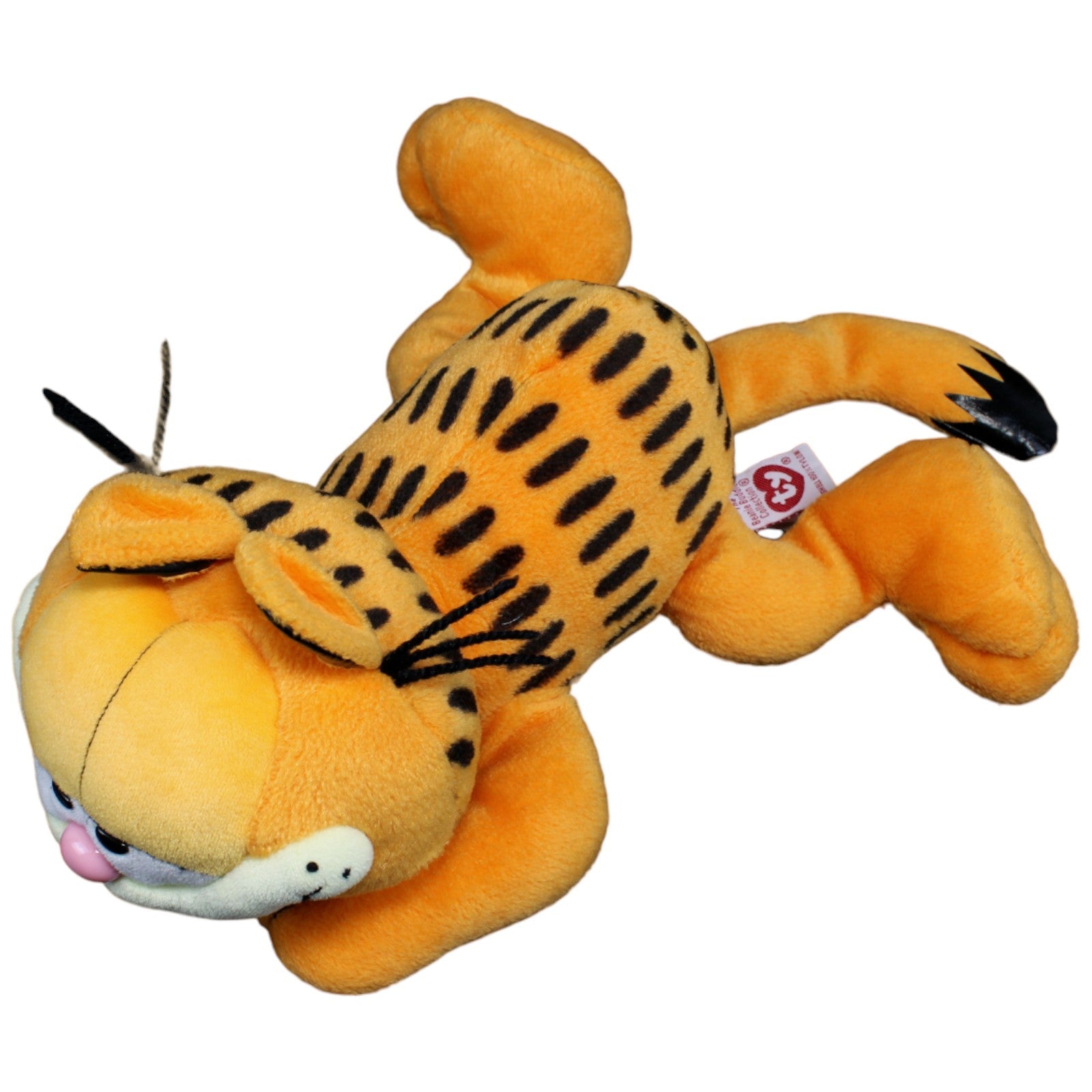 123730 TY Beanie Buddies, Katze Garfield liegend Kuscheltier Kumpel Leo Gebraucht