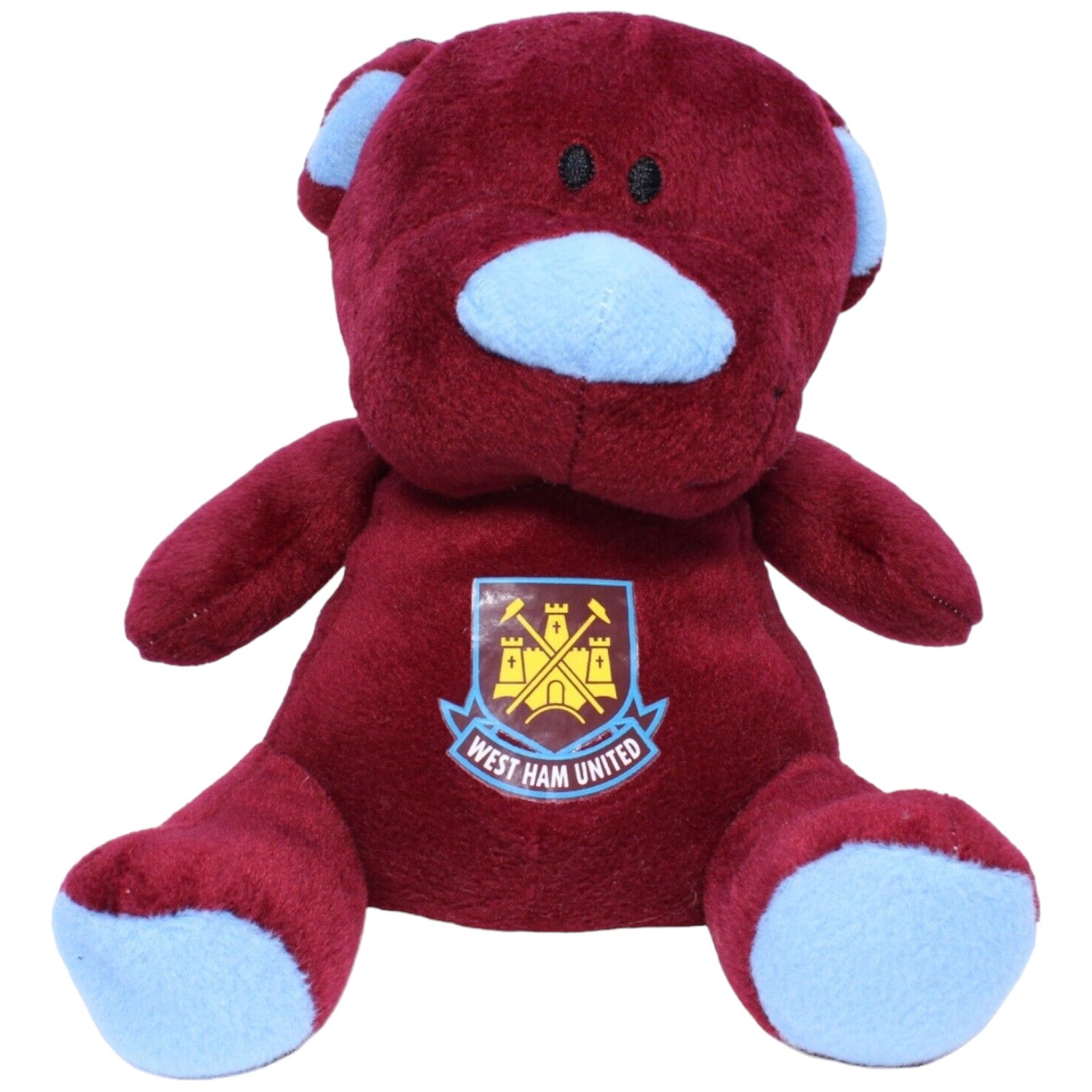 123807 Home Win Fußballverein, West Ham United Bär, rot-blau Kuscheltier Kumpel Leo Gebraucht