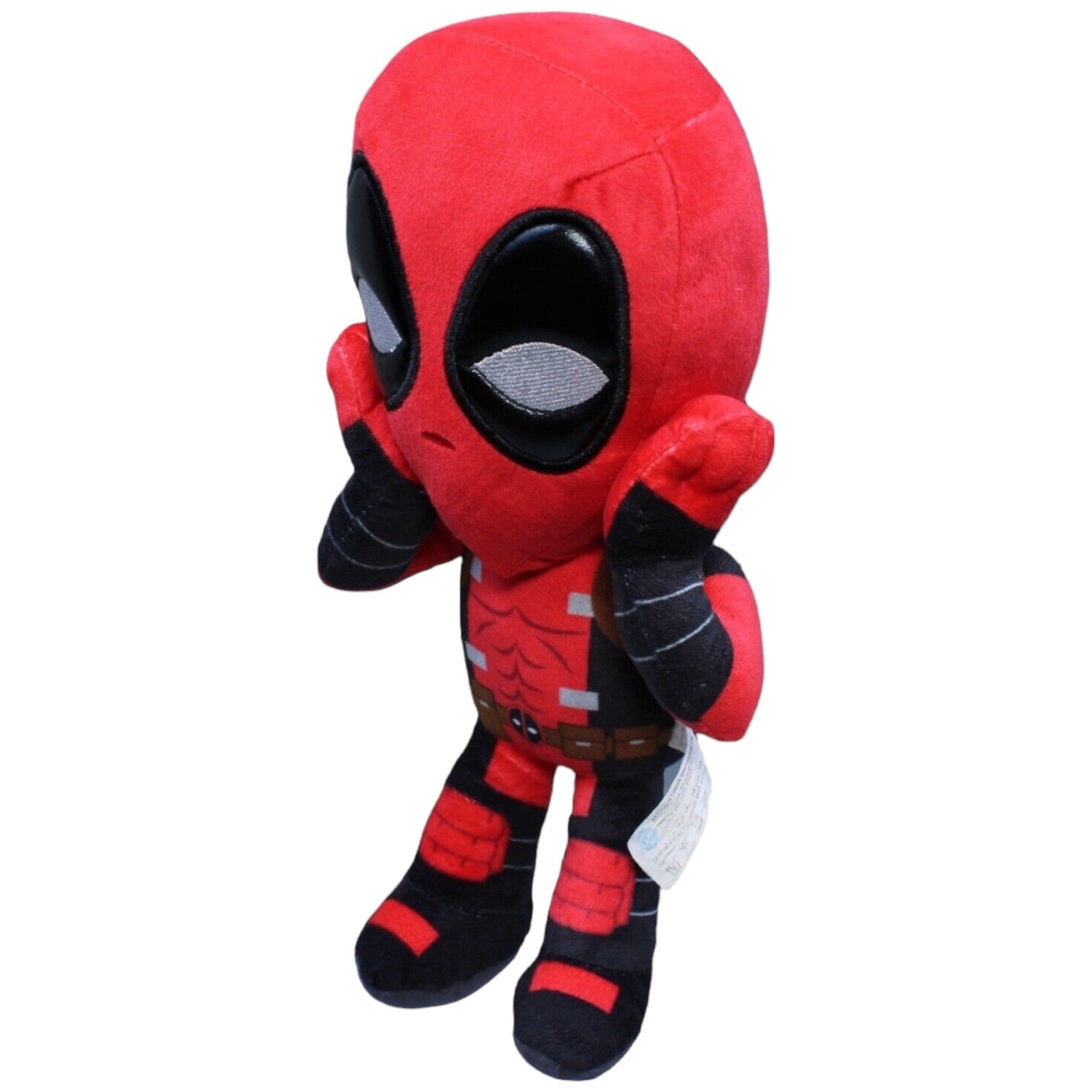 123821 Whitehouse Leisure Deadpool, "schreiend vor Angst" Plüschfigur Kumpel Leo Gebraucht