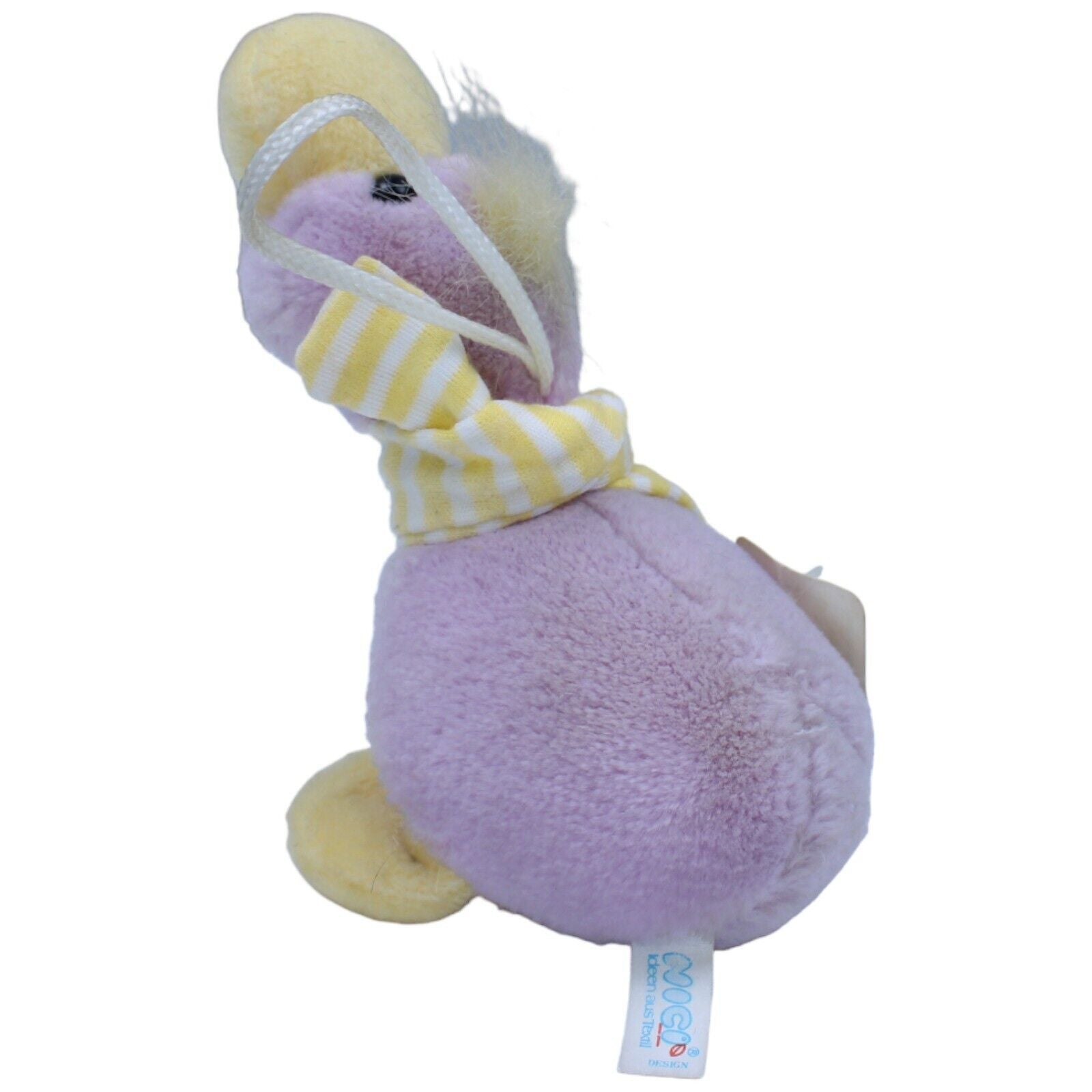 123939 NICI Ente lila-gelb mit Schal Kuscheltier Kumpel Leo Gebraucht