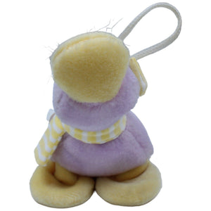 123939 NICI Ente lila-gelb mit Schal Kuscheltier Kumpel Leo Gebraucht