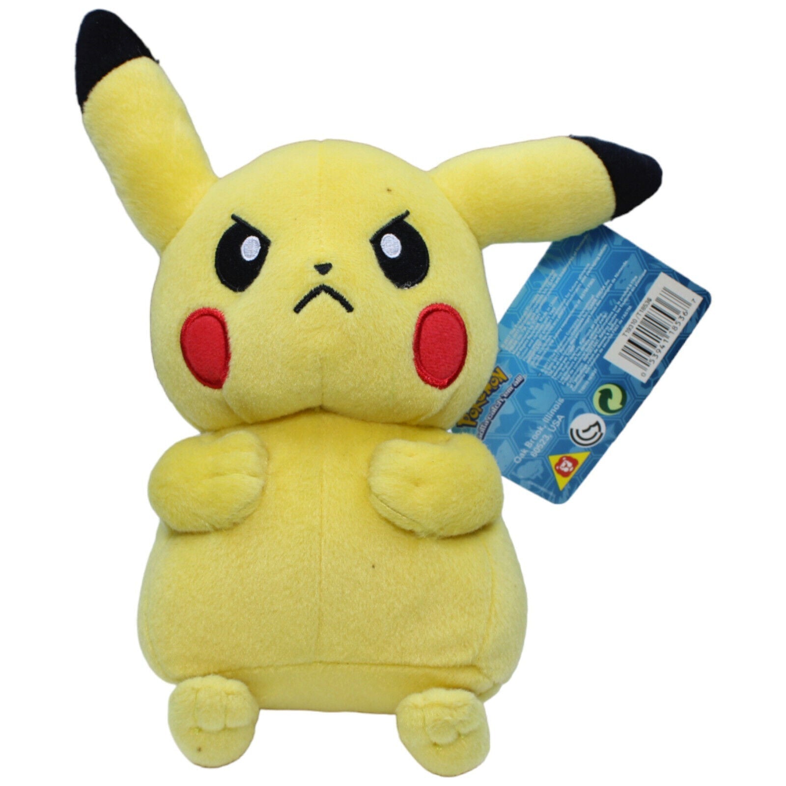 123972 TOMY Pikachu aus Pokémon, wütend Plüschfigur Kumpel Leo neu