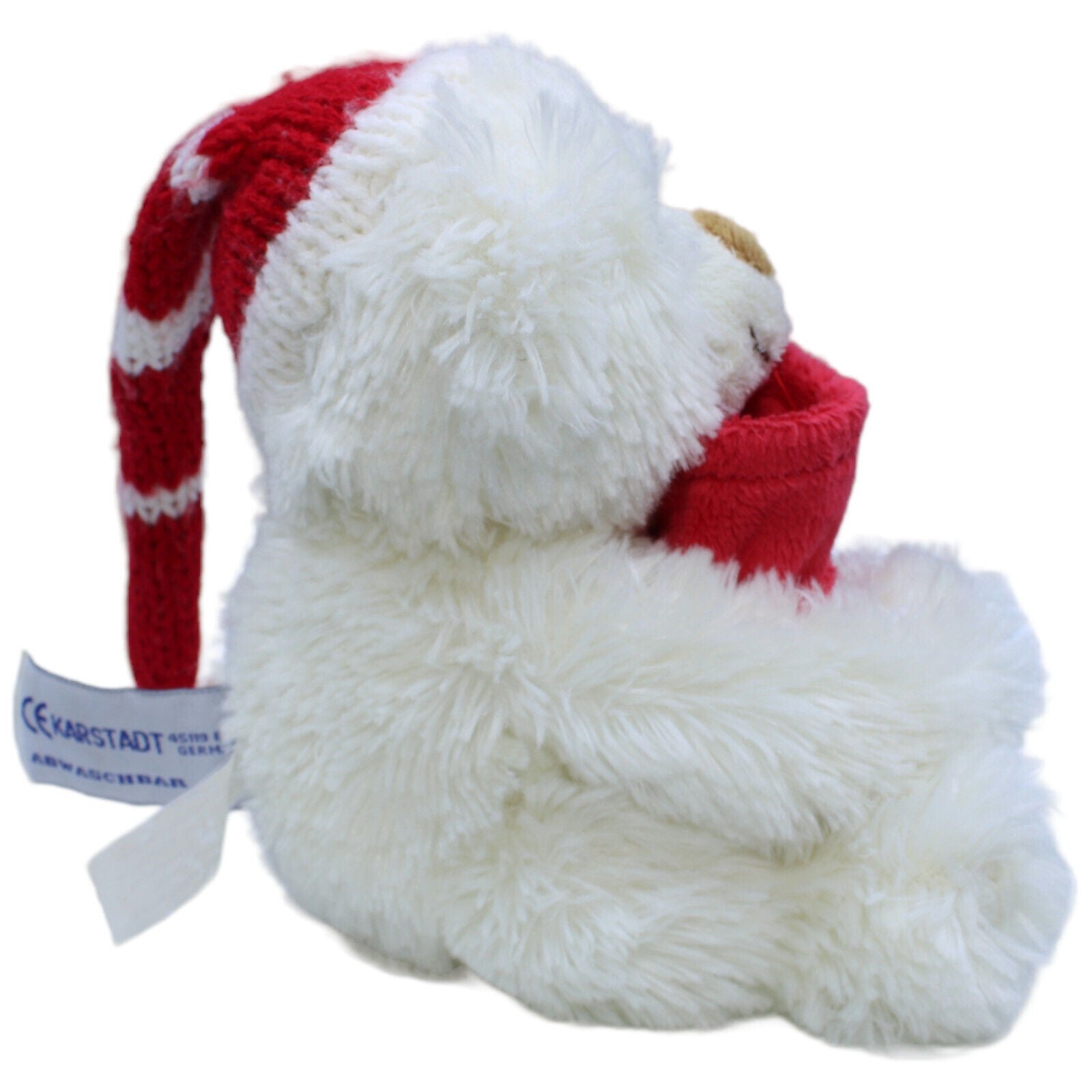 123986 Kuschelwuschel Karstadt, Weihnachtseisbär mit Sack & Zipfelmütze Kuscheltier Kumpel Leo Bär Gebraucht Teddy