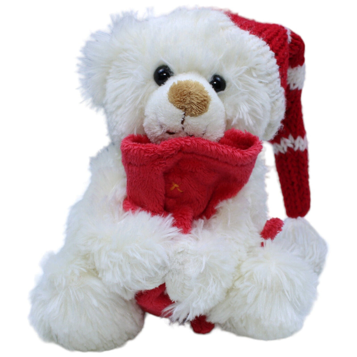 123986 Kuschelwuschel Karstadt, Weihnachtseisbär mit Sack & Zipfelmütze Kuscheltier Kumpel Leo Bär Gebraucht Teddy